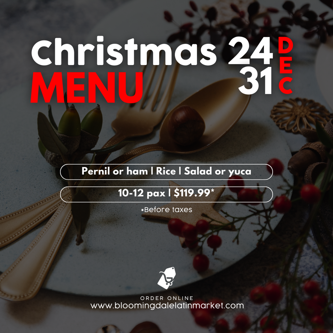 Christmas Menu / Menú de Navidad